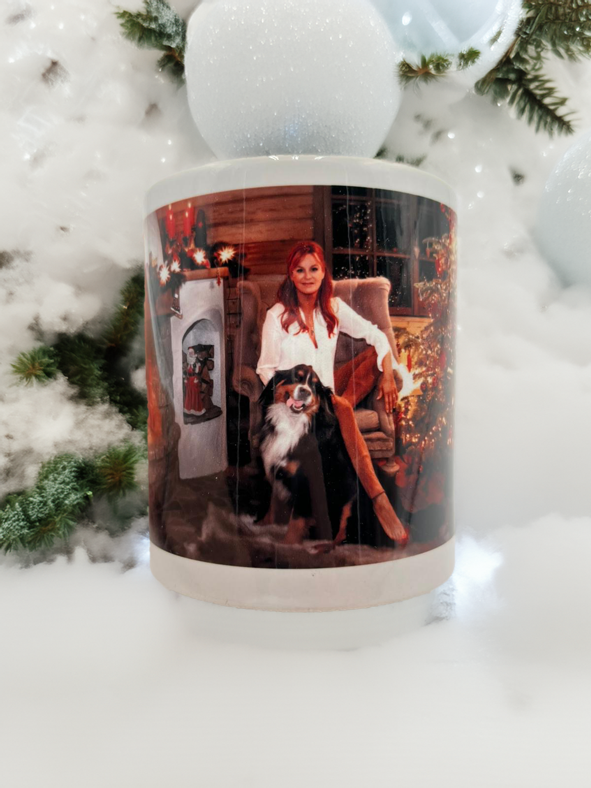 Tasse Weihnacht mit Hundmotiv