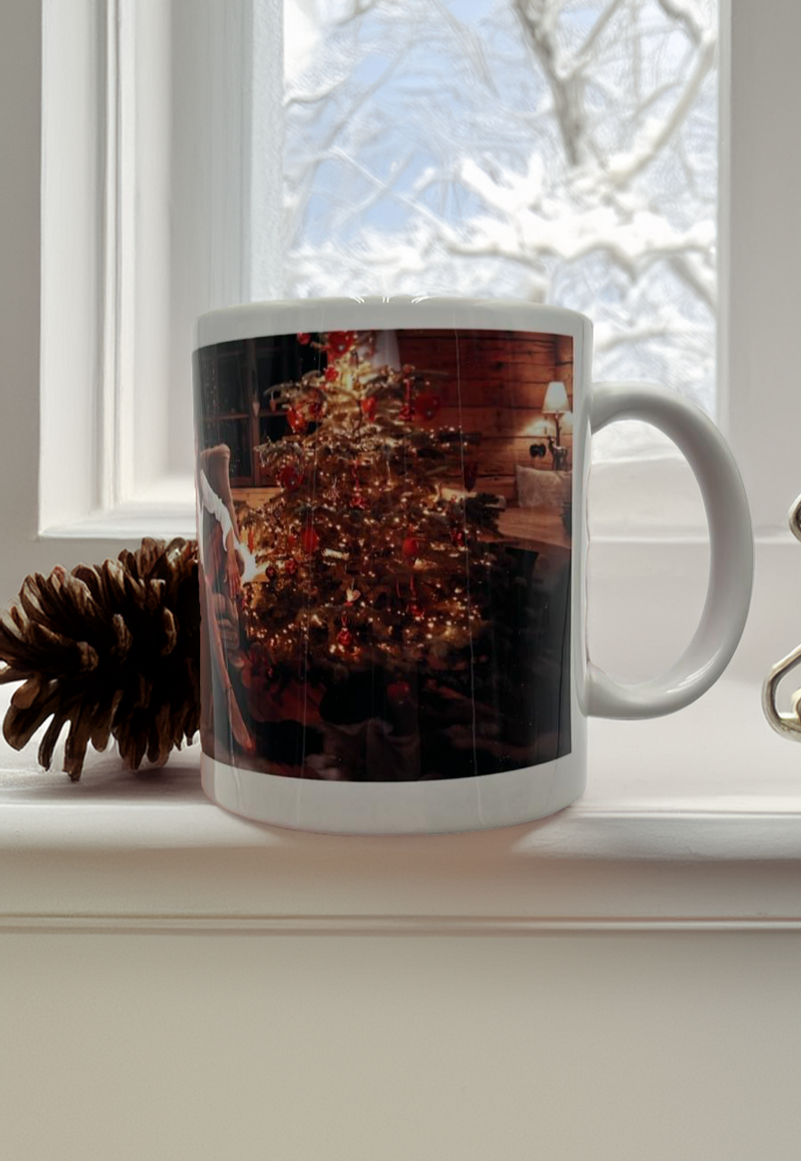 Tasse Weihnacht mit Hundmotiv