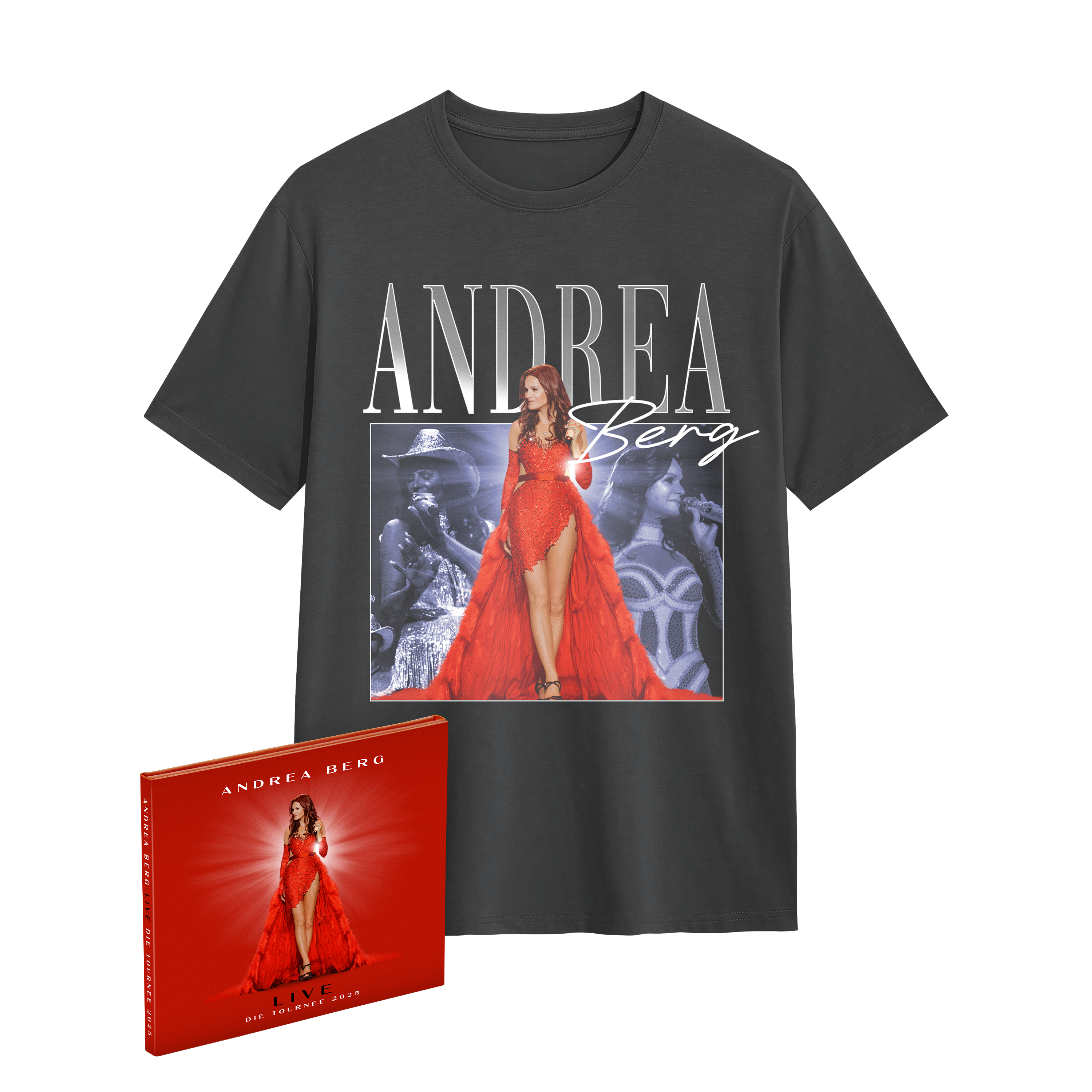 Andrea Berg: Live - Die Tournee 2025 - Bundle Doppel CD + Shirt