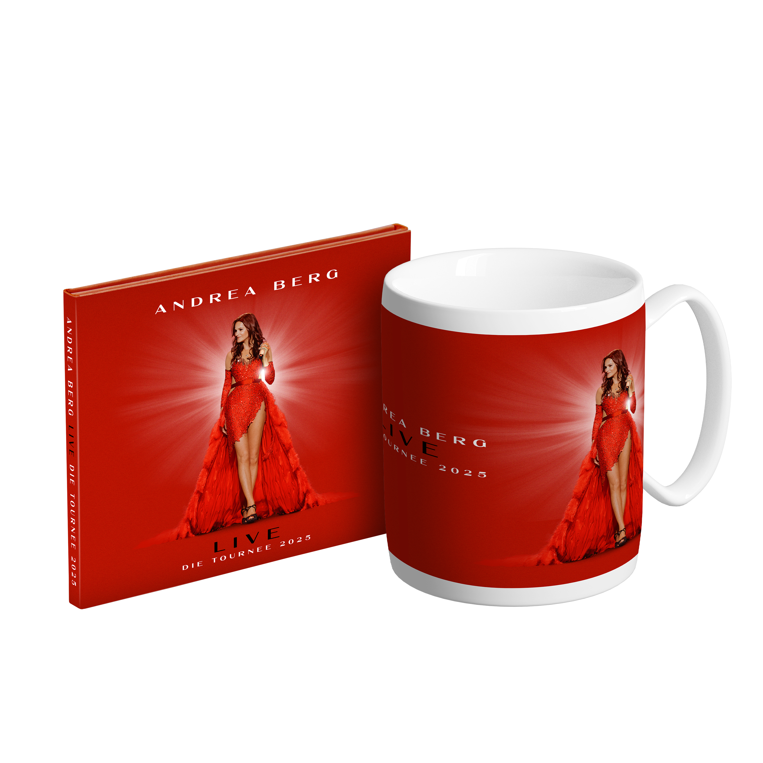 Andrea Berg: Live - Die Tournee 2025 - Bundle Doppel CD + Tasse