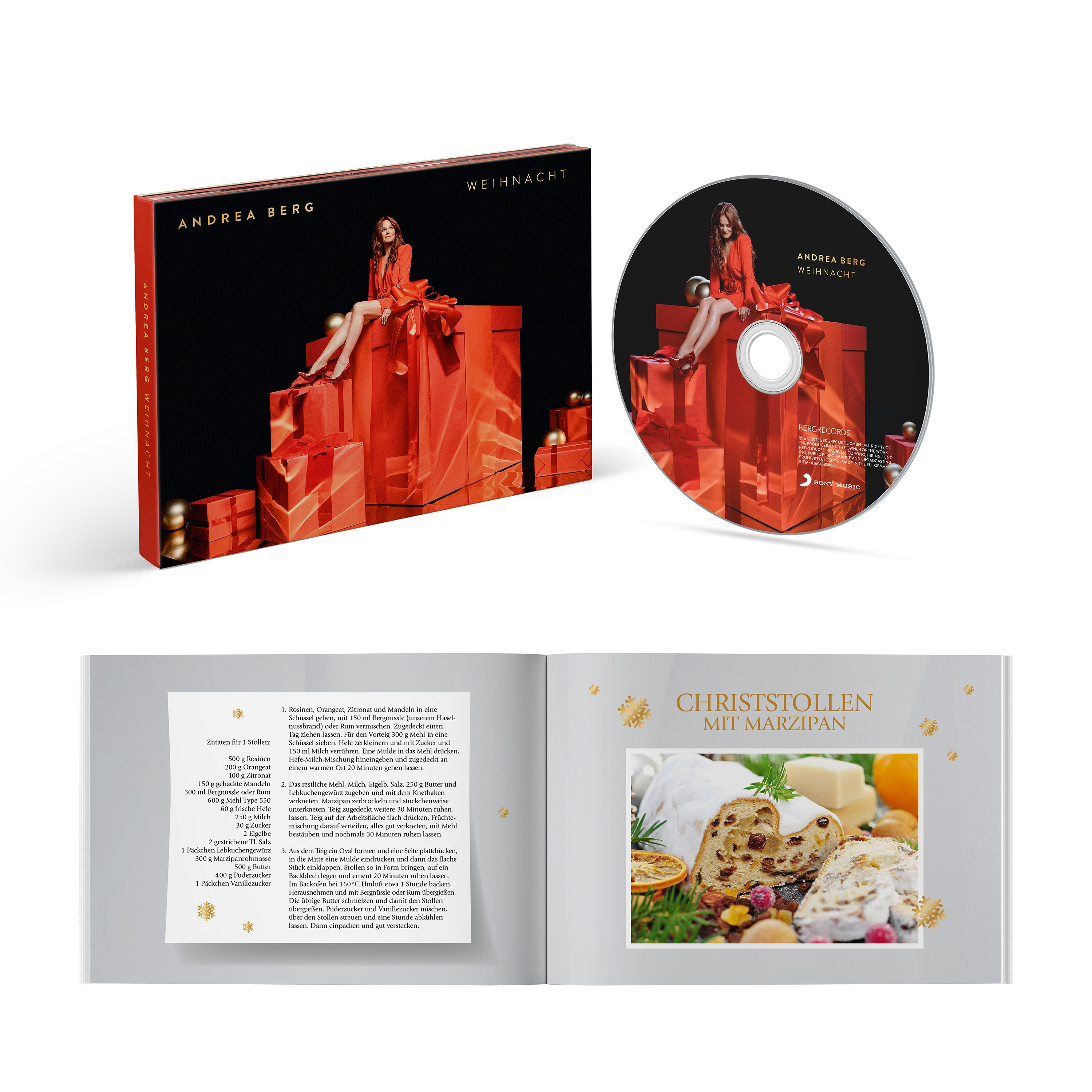 Weihnacht: Limitiertes Hardcoverbook mit Weihnachtsrezepten und CD