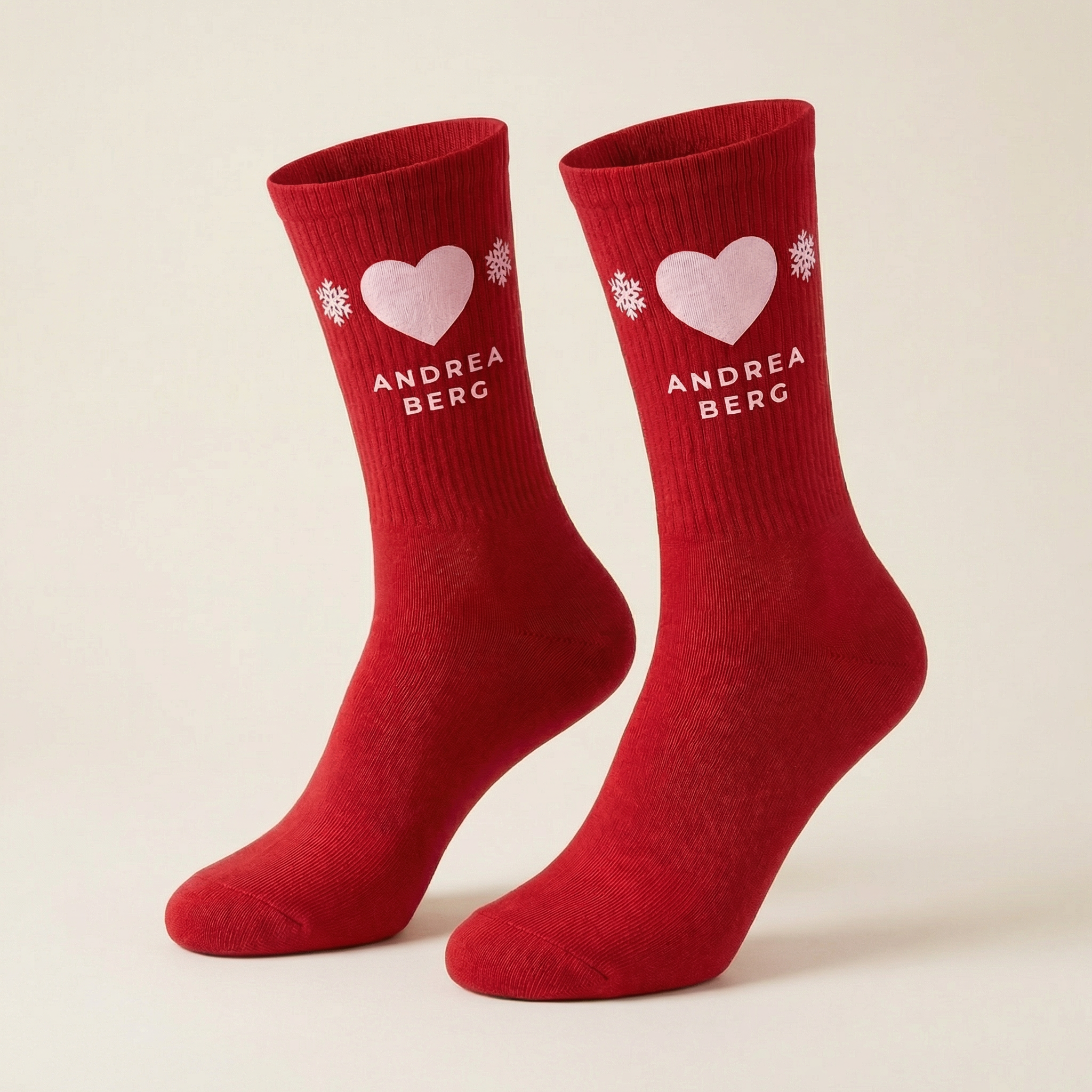 Weihnachtssocken Andrea Berg (rot)