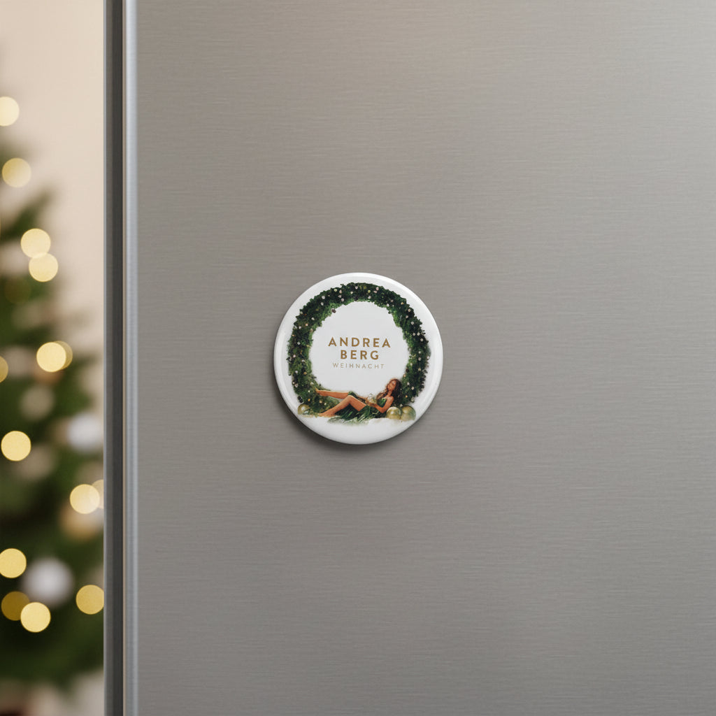 Andrea Berg – Exklusiver Runder Magnet mit Album-Motiv (Weiß-Grün)