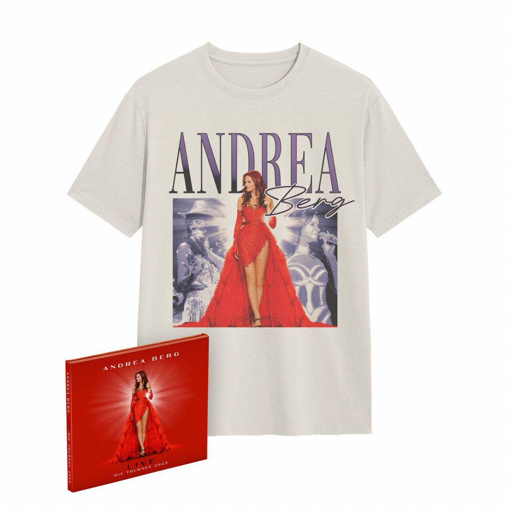 Andrea Berg: Live - Die Tournee 2025 - Bundle Doppel CD + Shirt