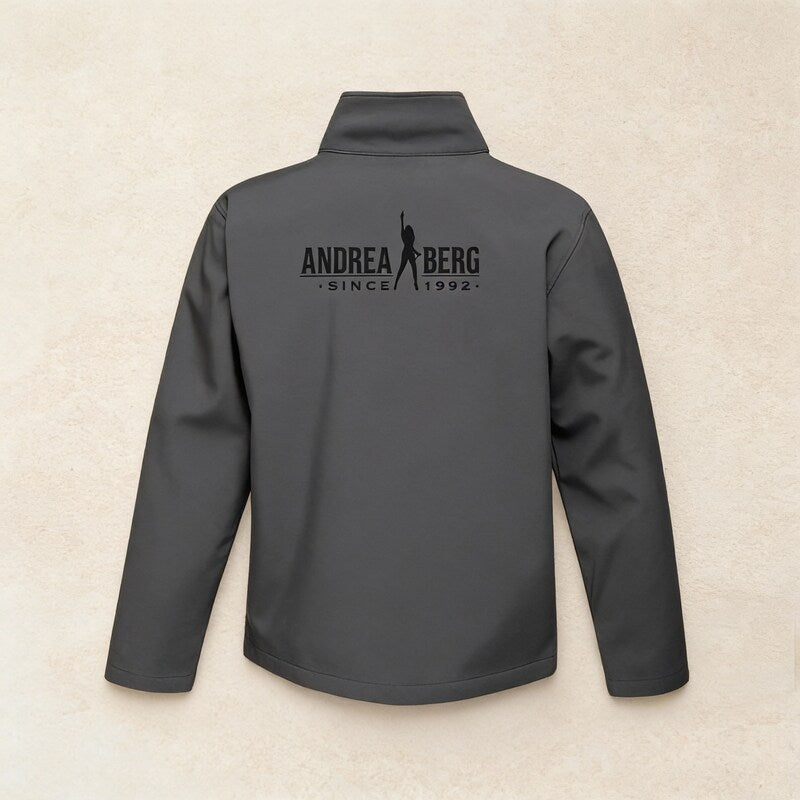 "Softshell Jacke" Windbreaker grau/schwarz von Andrea Berg