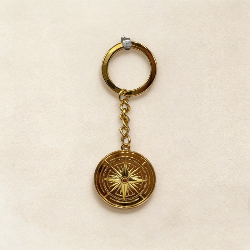 Andrea Berg – Schlüsselanhänger mit Kompass-Motiv in Gold